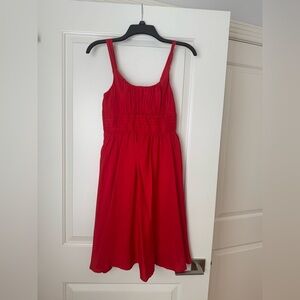 Moulinette Soeurs Bright Red Kids Dress